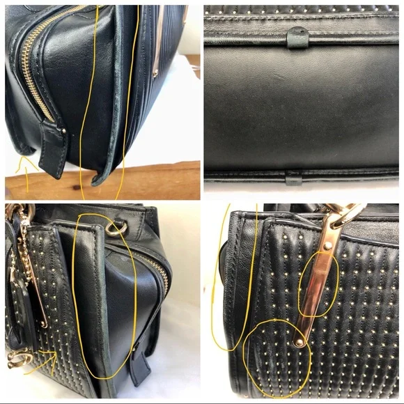 S⭕️LD‼️Coach Dreamer with Quilting and Rivets Black - Picture 11 of 12